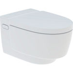 Inodoro bidé serie AquaClean Mera Comfort de Geberit. Inodoro suspendido, blanco alpino